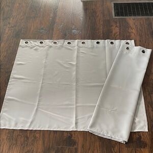 Silver Grommet Curtain Panels